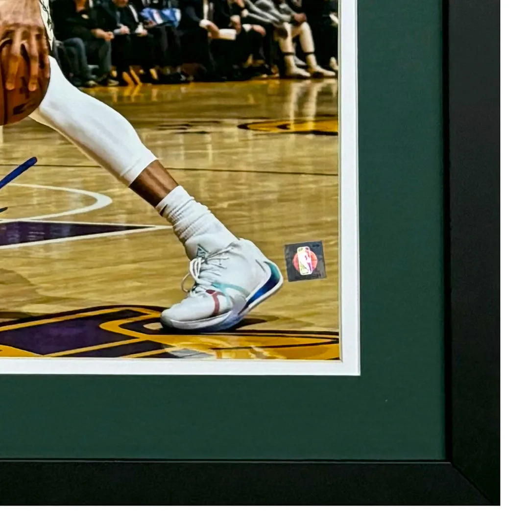 Giannis Antetokounmpo Signed Milwaukee Bucks Framed 16x20 Photo