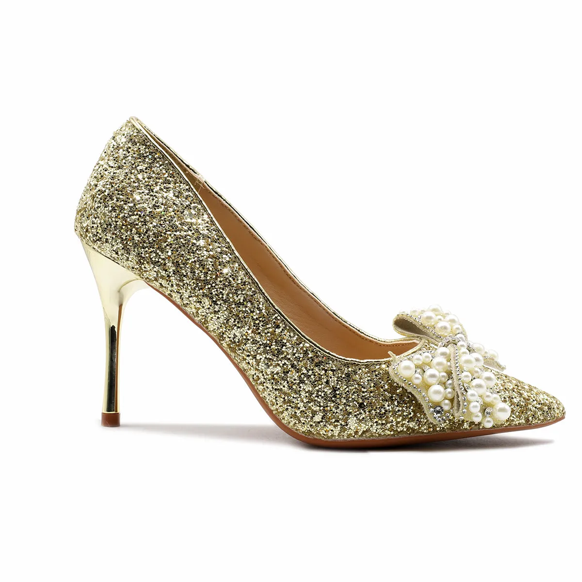 Golden Bridal Court Shoes L00870010