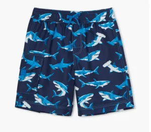 Hatley Boys Deep Sea Sharks Swim Shorts