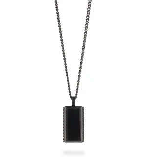 Hatton Gemstone Necklace Black Onyx