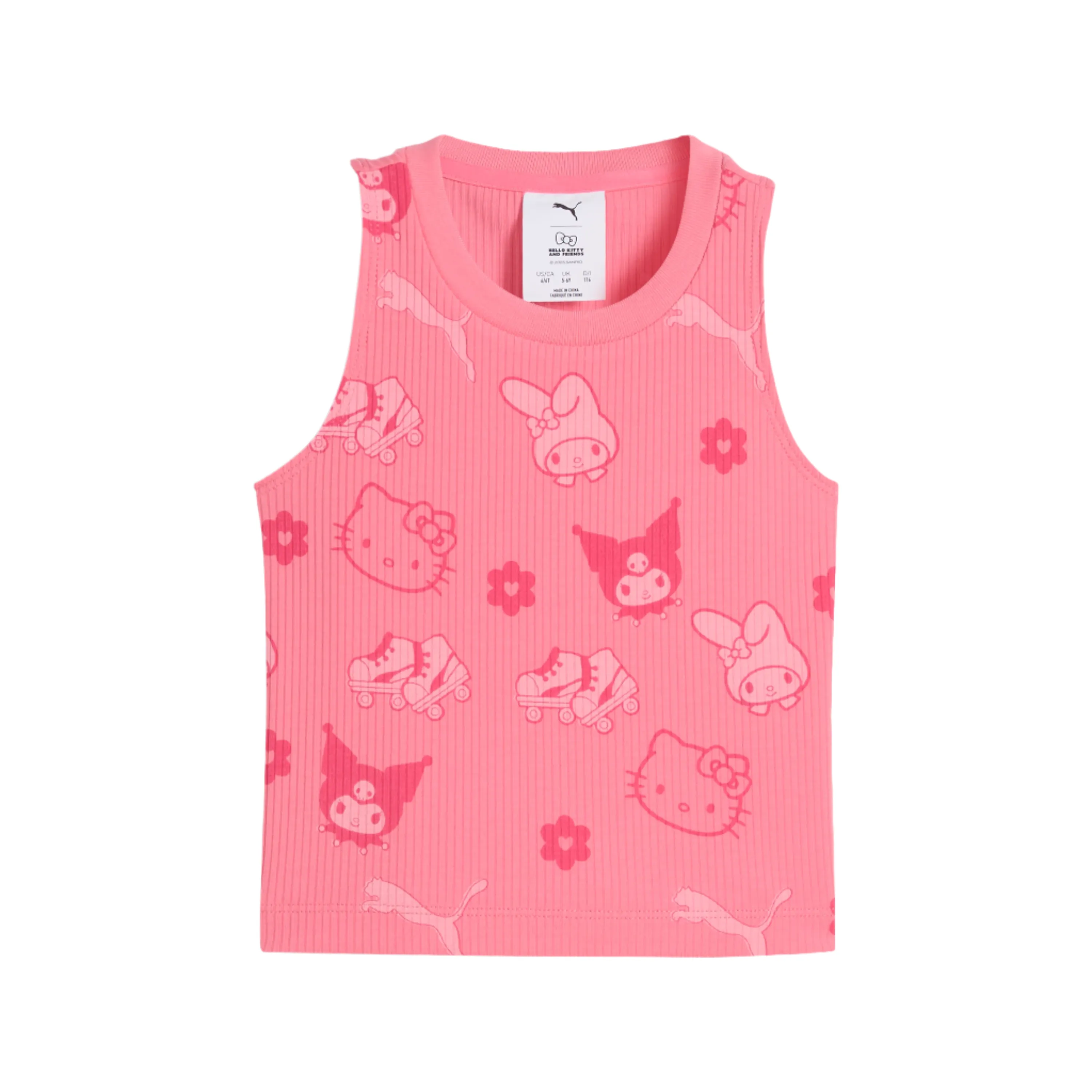 Hello Kitty and Friends x PUMA Kids Ribbed Tank Top (Magic Rose)