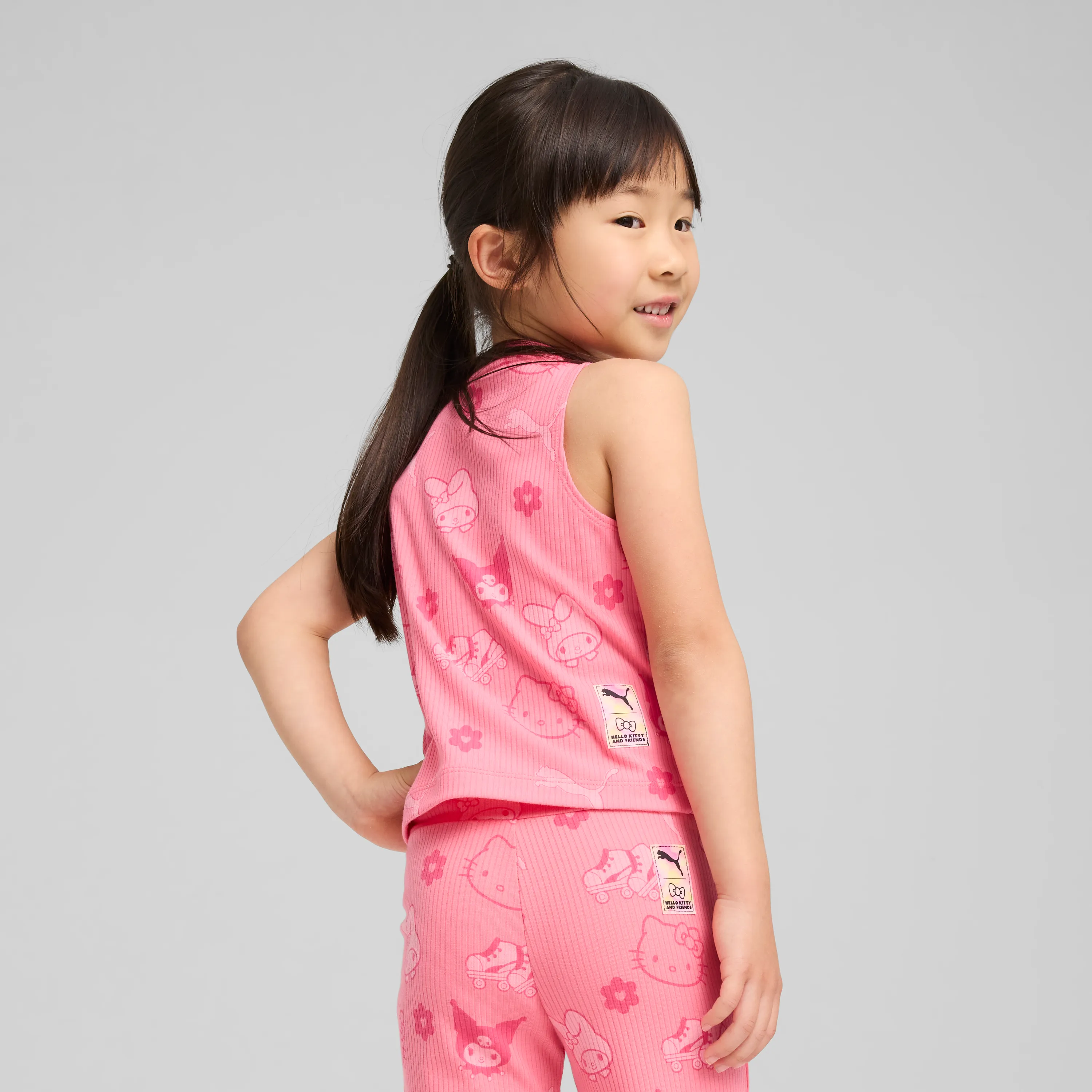 Hello Kitty and Friends x PUMA Kids Ribbed Tank Top (Magic Rose)