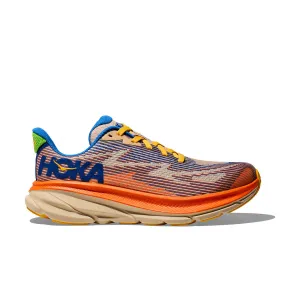 Hoka Clifton 9 Junior | Ultramarine / Electric Tangerine