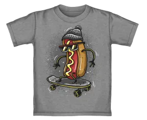 Hot Dog Skateboarding Graphite Youth Tee Shirt (Large 12/14