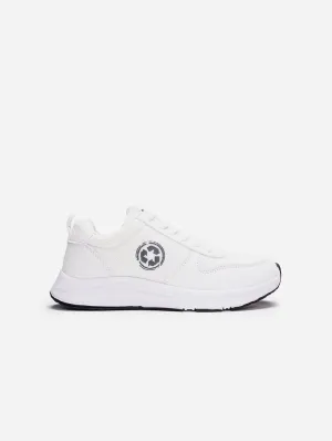 Jor Recycled PET Unisex Vegan Sneakers | White