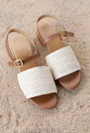 Koffi Raffia Weave Sandals