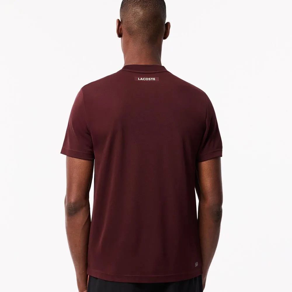 Lacoste Men's Piqué Ultra Dry Tennis Shirt - Bordeaux