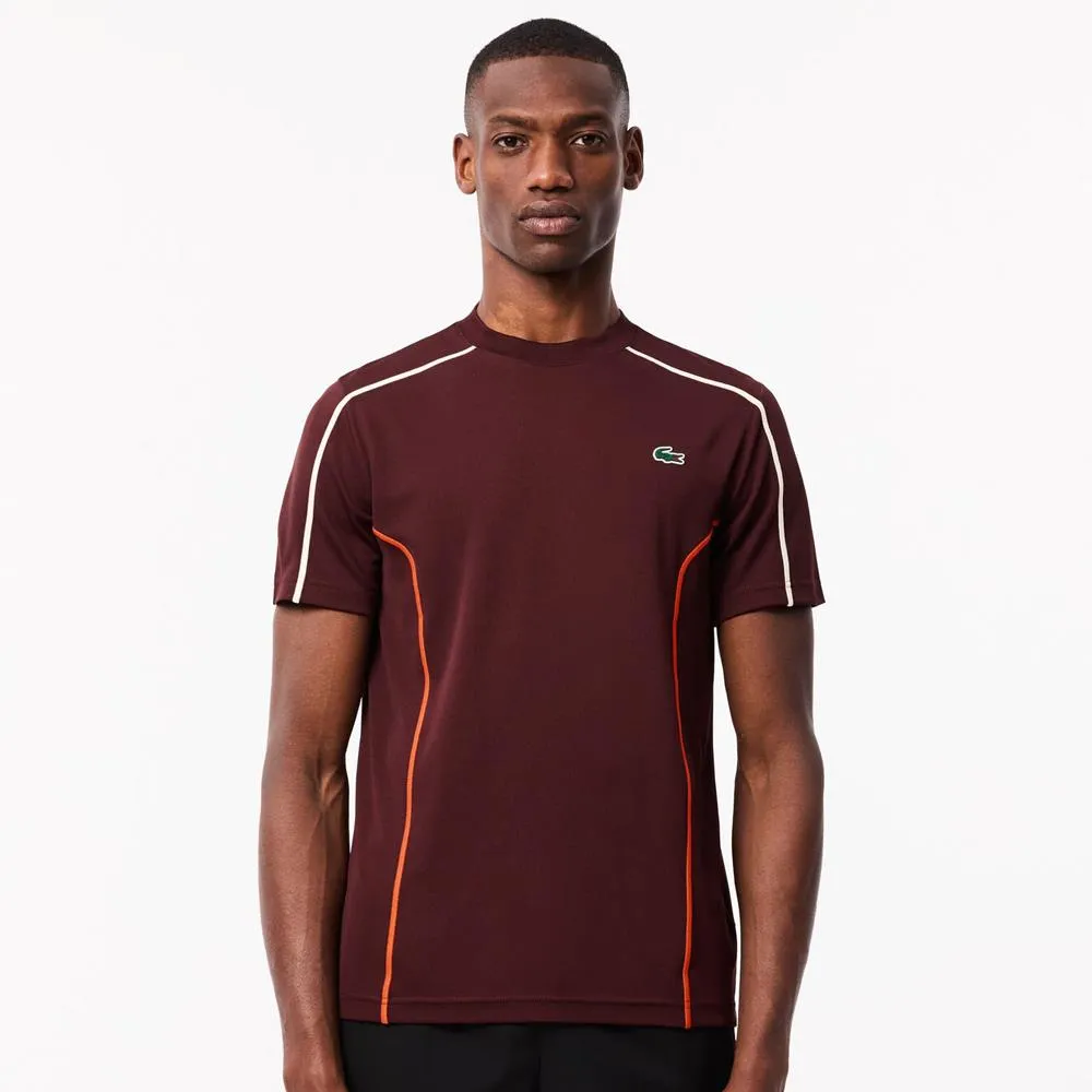 Lacoste Men's Piqué Ultra Dry Tennis Shirt - Bordeaux