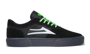 Lakai Shoes Staple SMU - Black/UV Green Suede