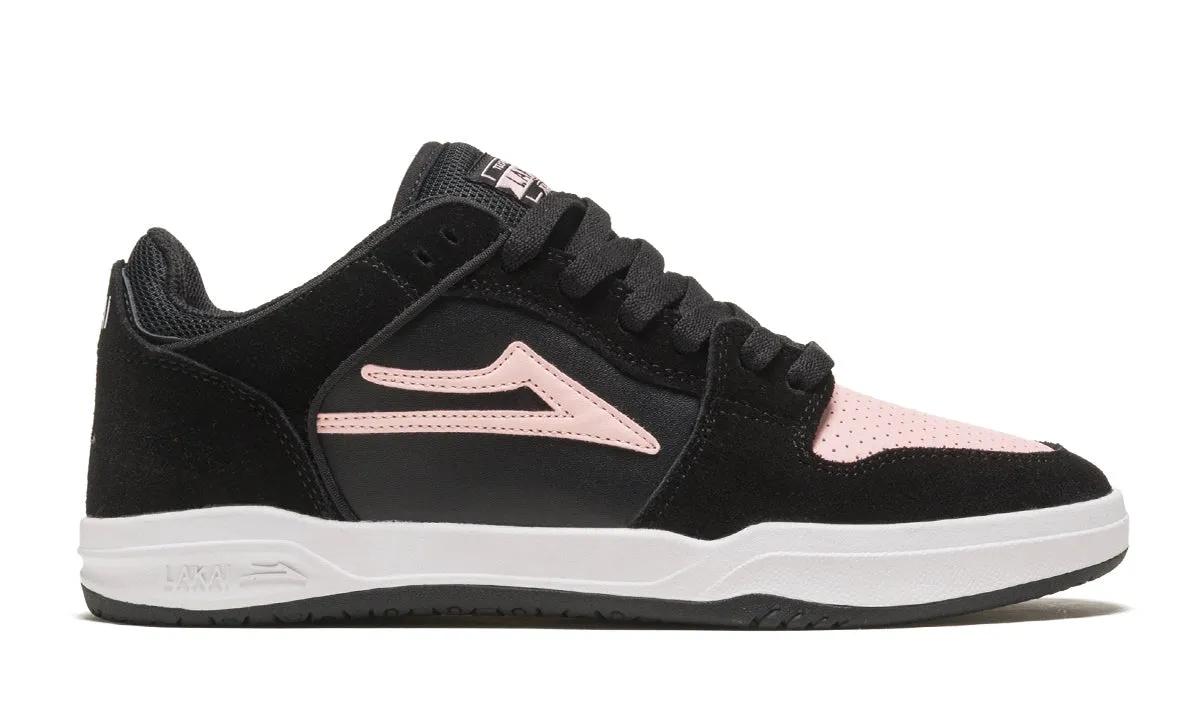 LAKAI - Telford Low Shoes Black/Pink Suede