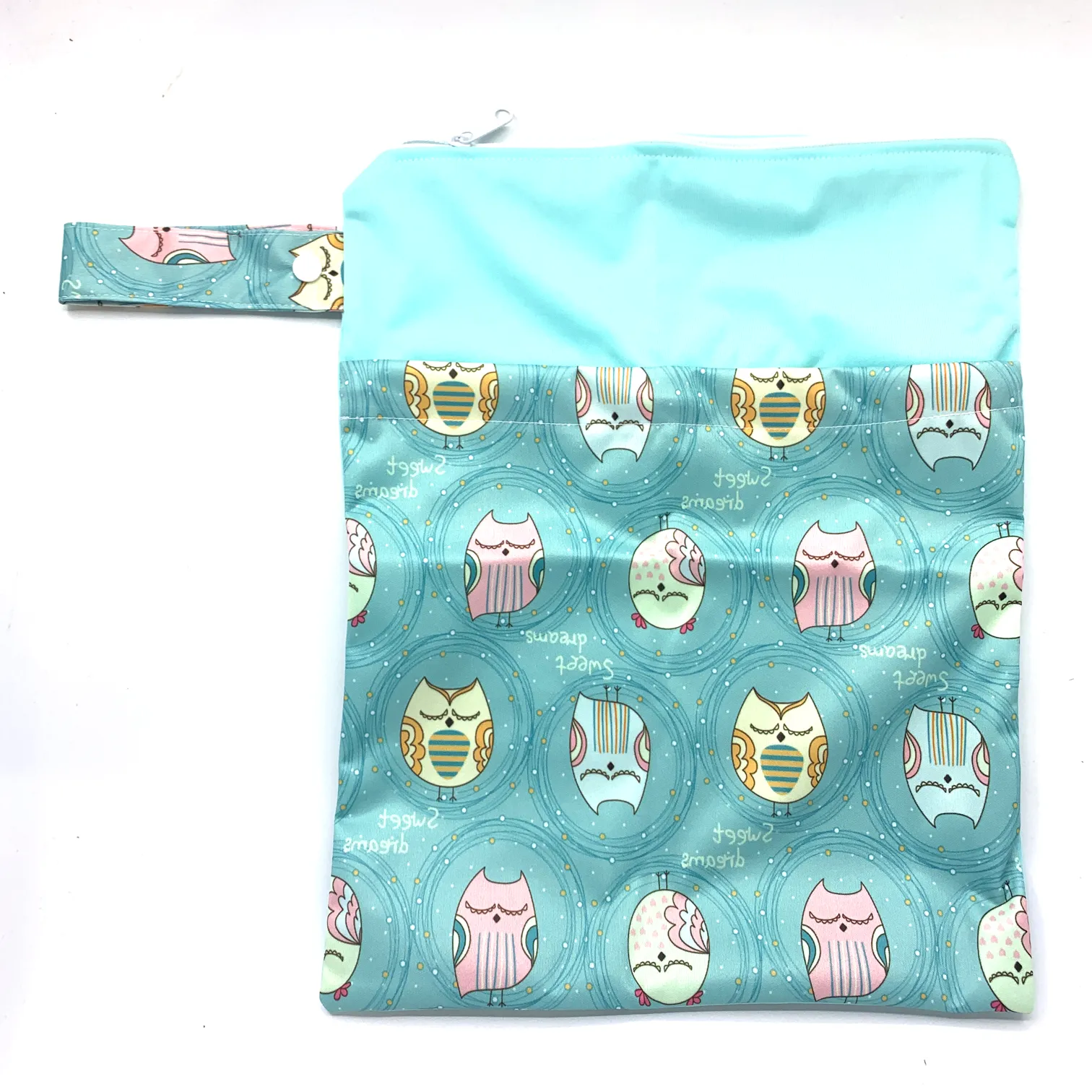 Large Wetbag (Strip) - Green Owl fantasy