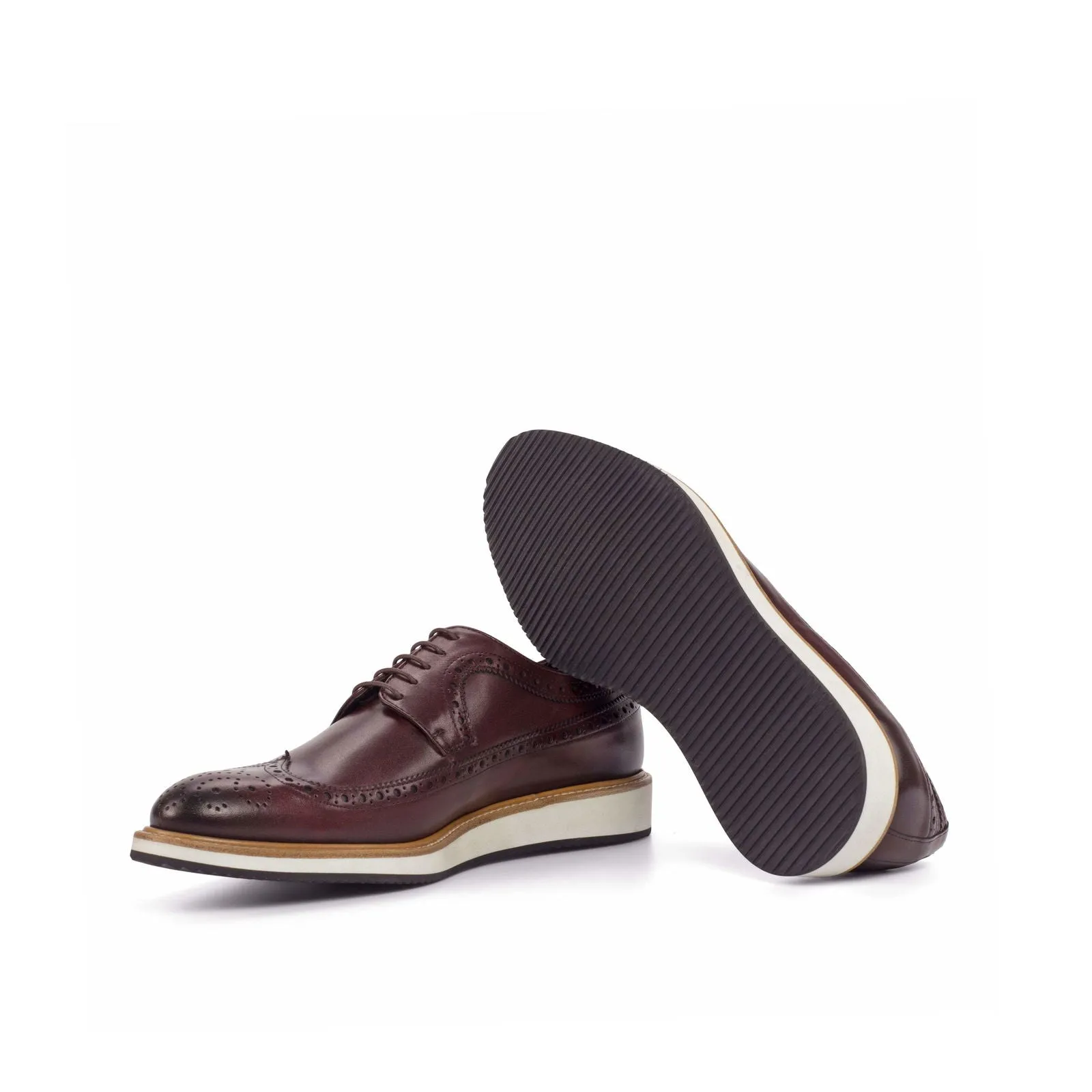 Longwing Blucher-Painted Calf, Burgundy