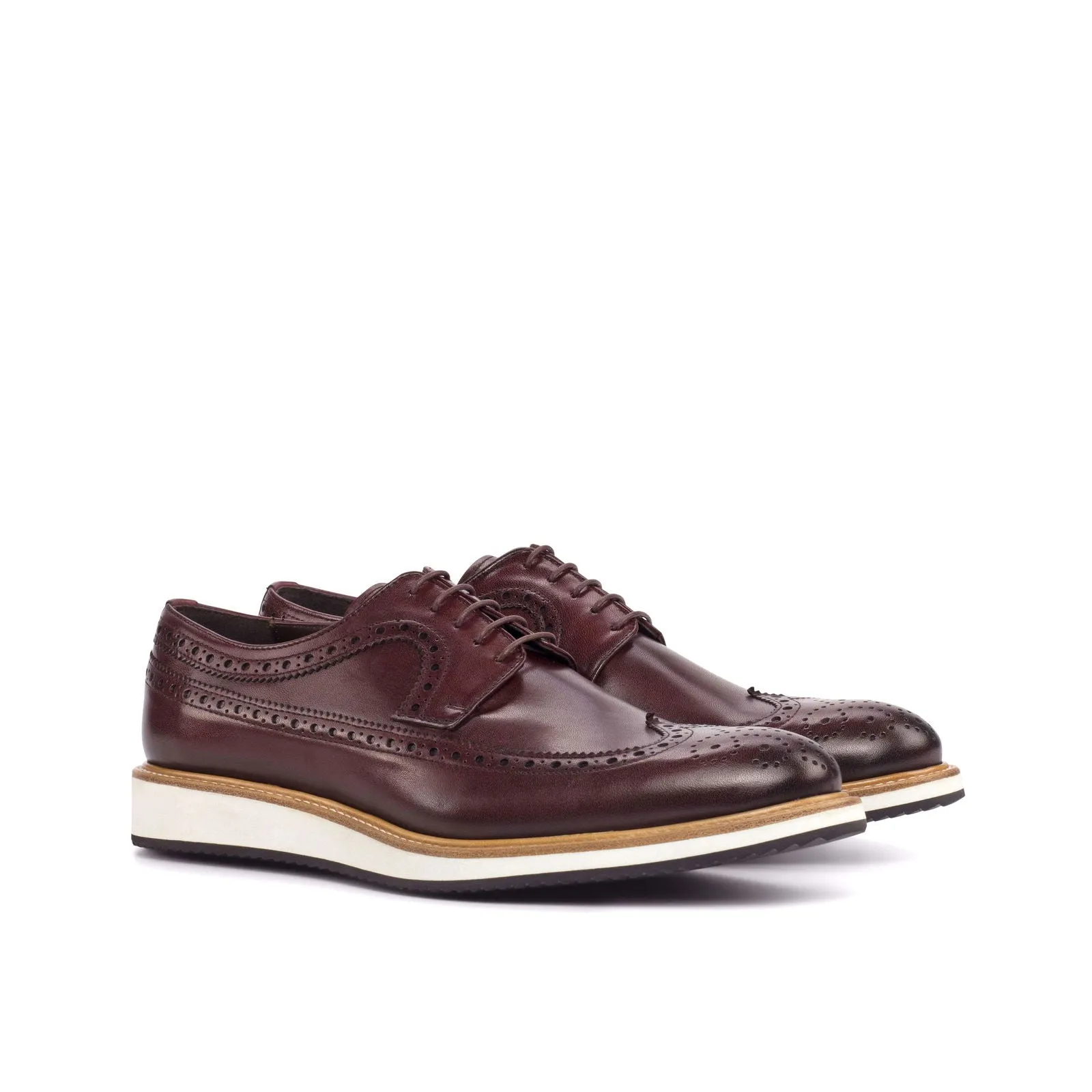 Longwing Blucher-Painted Calf, Burgundy