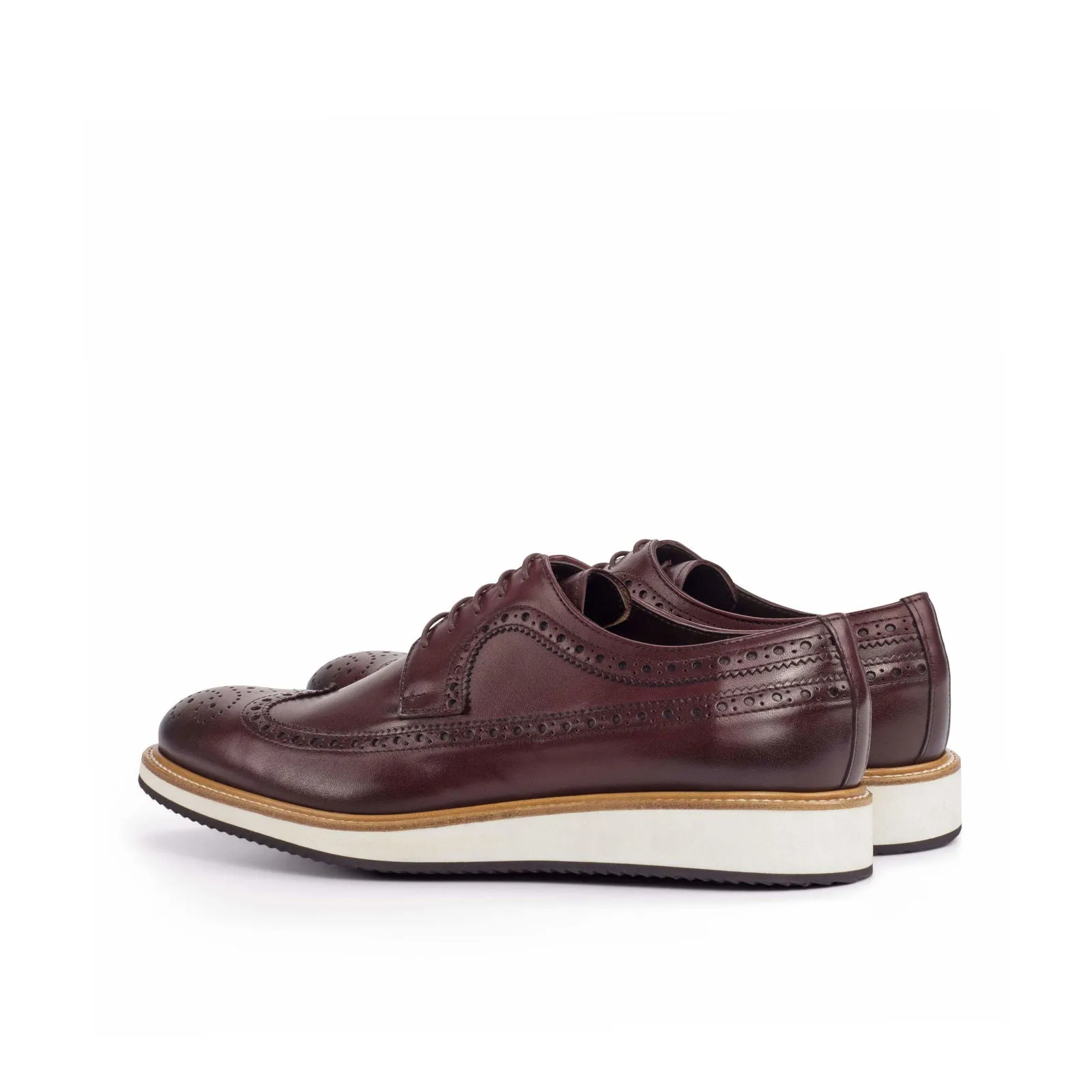 Longwing Blucher-Painted Calf, Burgundy