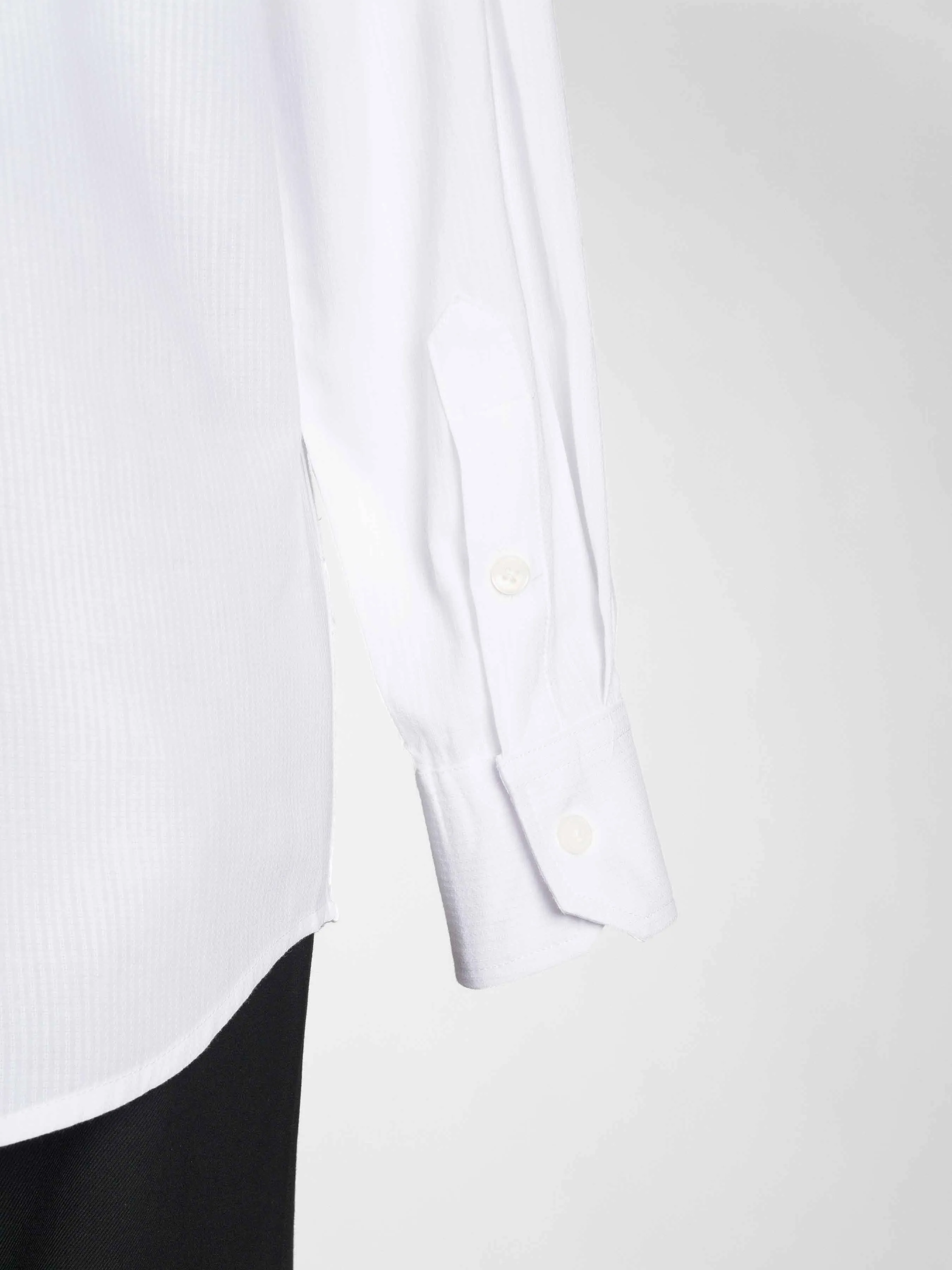 Luca Formal Shirt - White One-Piece Collar