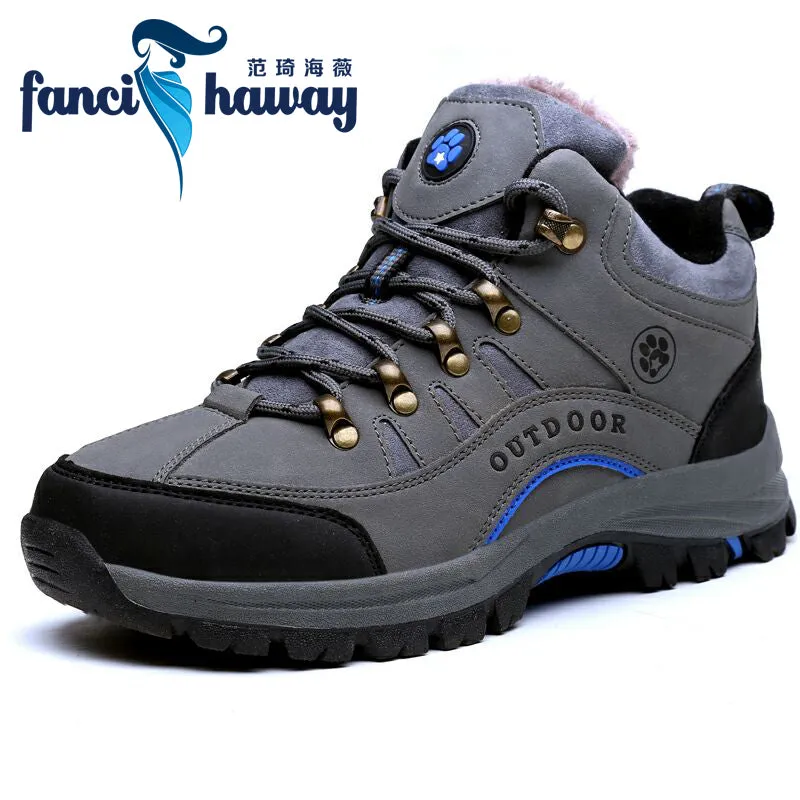 Men Hiking Shoes Lace Up Men Sport Shoes Outdoor Jogging Trekking Sneakers