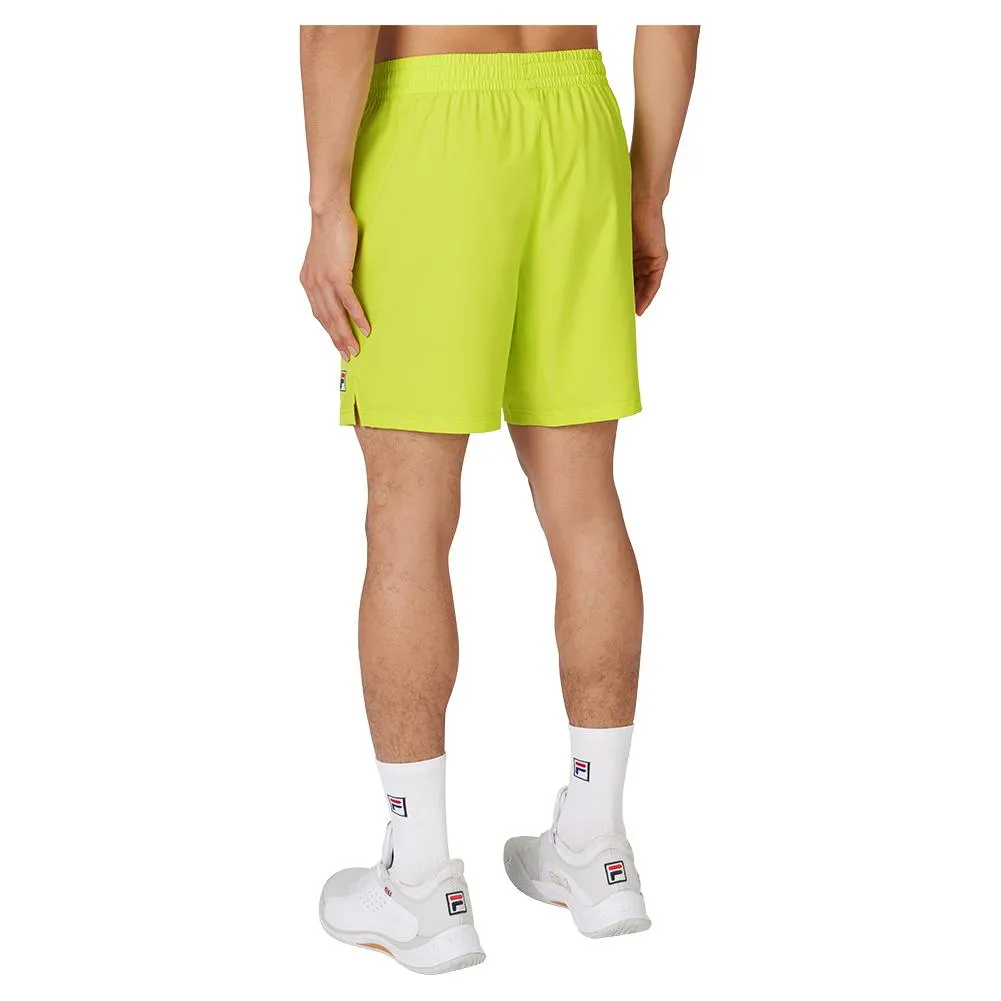 Men's 7 Inch Woven Tennis Court Short Cyber Lime