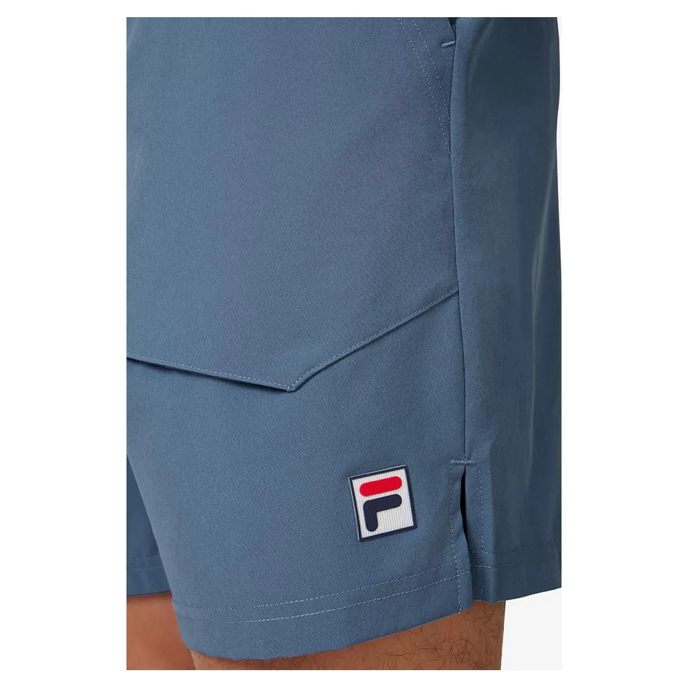 Men's 7 Inch Woven Tennis Court Short Elemental Blue