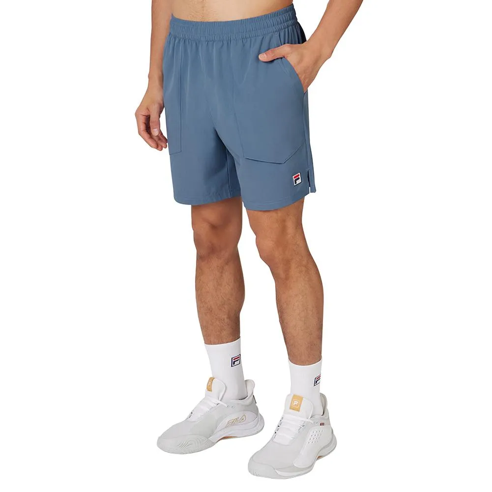 Men's 7 Inch Woven Tennis Court Short Elemental Blue