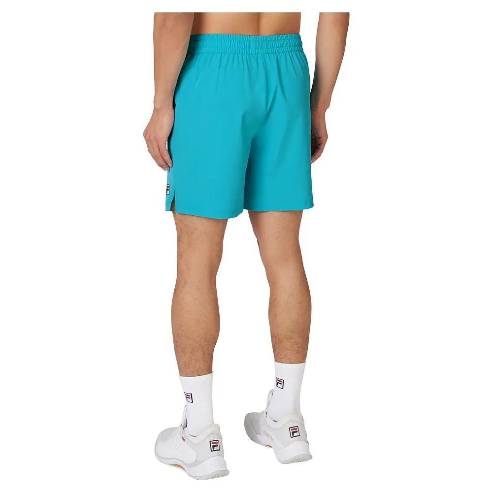 Men`s 7 Inch Woven Tennis Court Short Scuba Blue