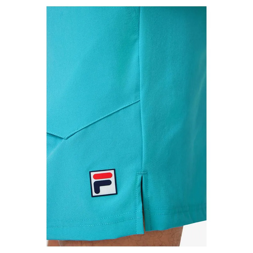 Men`s 7 Inch Woven Tennis Court Short Scuba Blue