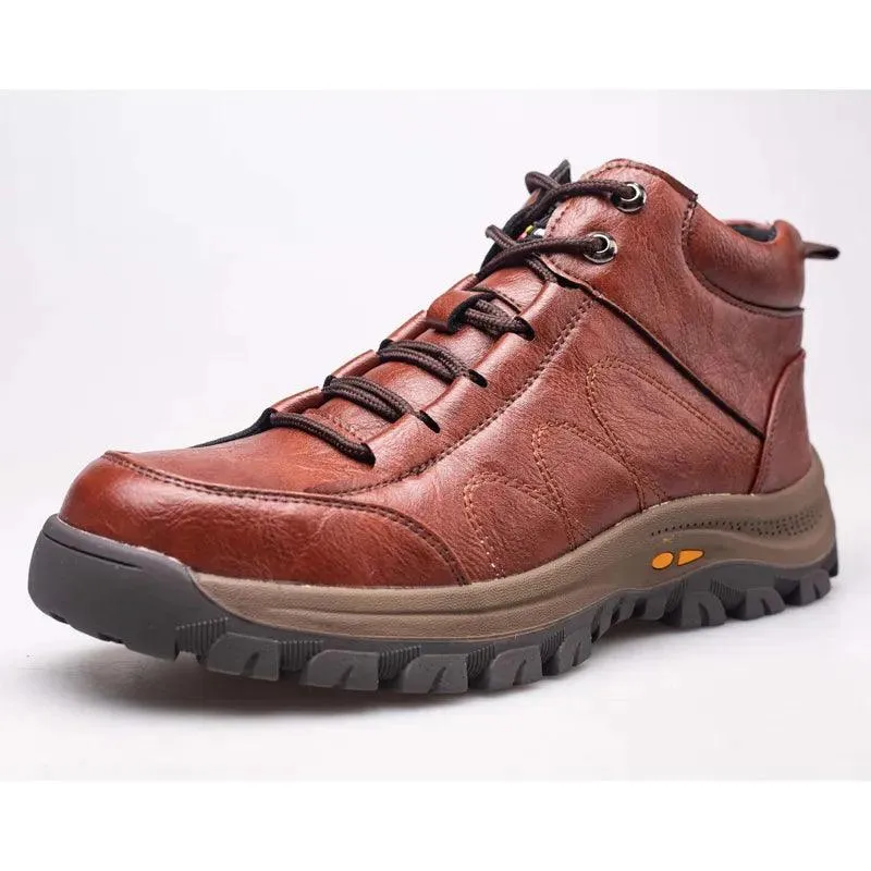 Men's Casual Leather Safety Work Boots - CS2563 Shoes