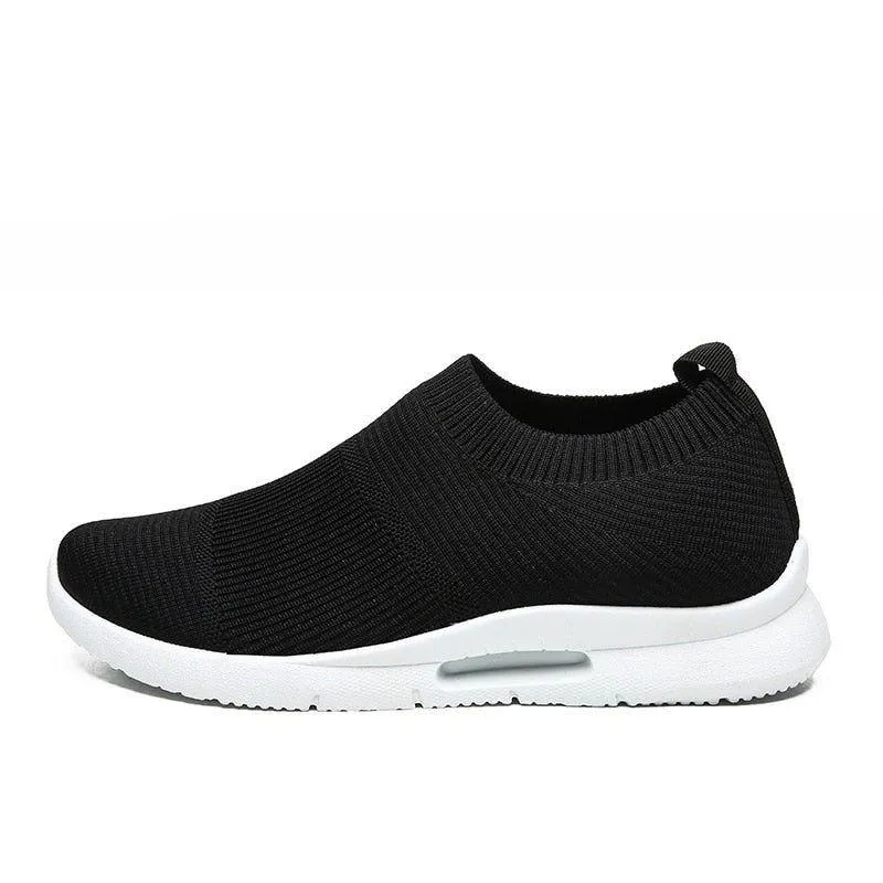 Men's Women's Unisex Casual Shoes Light Running Jogging Breathable Sneakers Slip on Loafer 2021