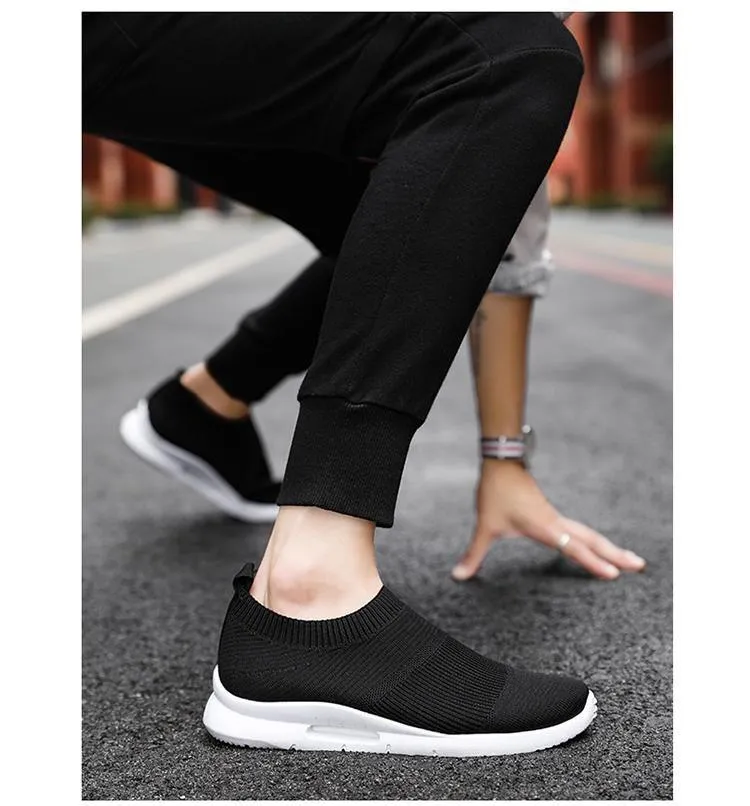 Men's Women's Unisex Casual Shoes Light Running Jogging Breathable Sneakers Slip on Loafer 2021