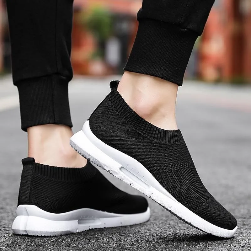 Men's Women's Unisex Casual Shoes Light Running Jogging Breathable Sneakers Slip on Loafer 2021