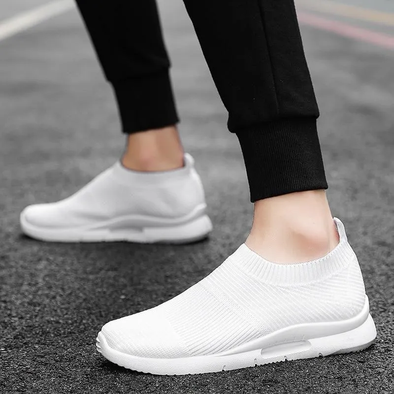 Men's Women's Unisex Casual Shoes Light Running Jogging Breathable Sneakers Slip on Loafer 2021