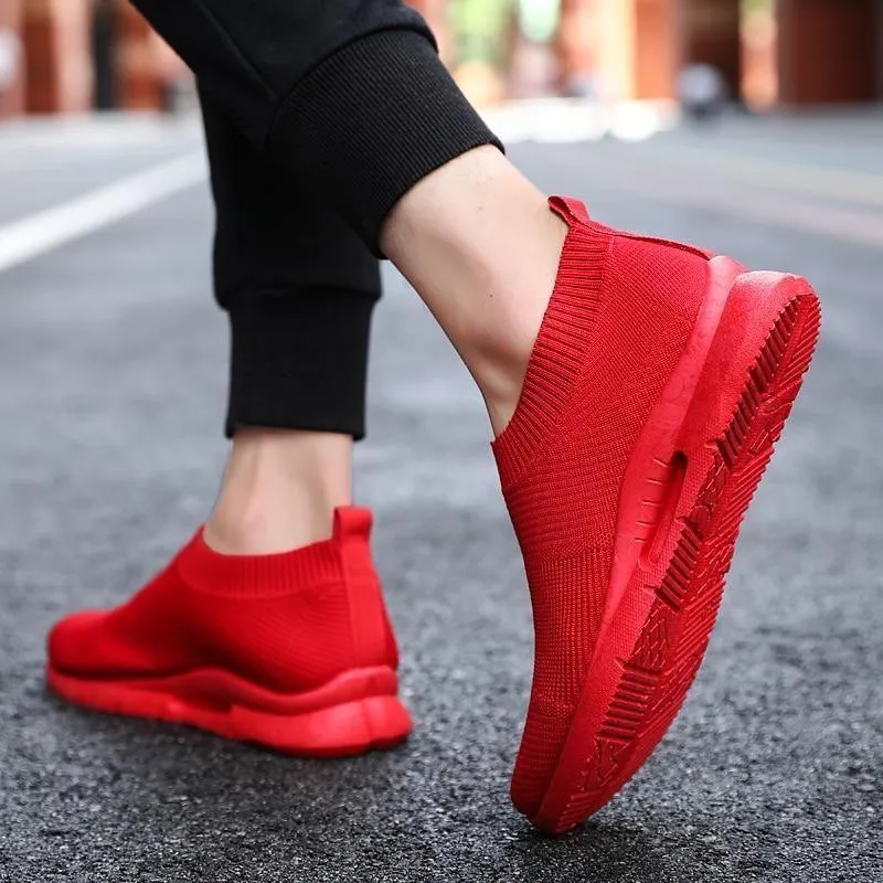 Men's Women's Unisex Casual Shoes Light Running Jogging Breathable Sneakers Slip on Loafer 2021