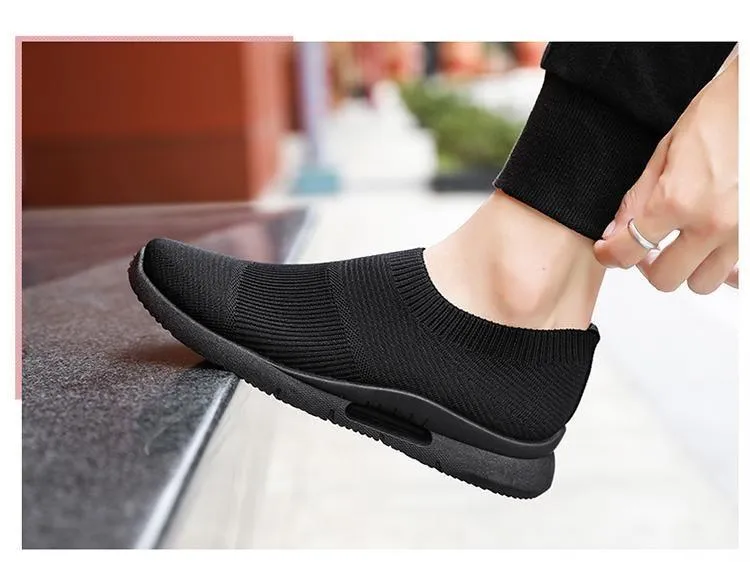 Men's Women's Unisex Casual Shoes Light Running Jogging Breathable Sneakers Slip on Loafer 2021