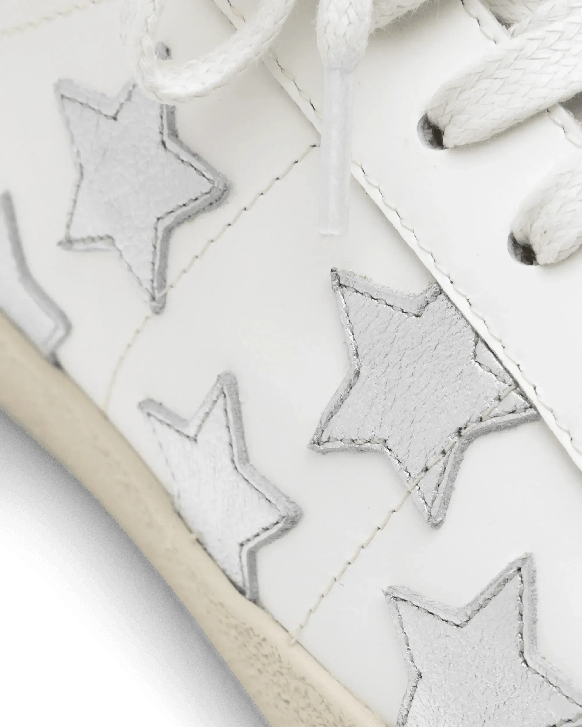 Metallic Stars Court Sneakers