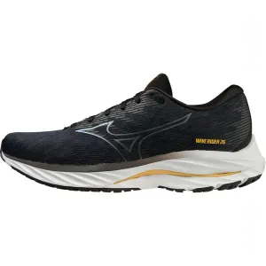 Mizuno Wave Rider 26 WIDE FIT (2E) Mens Running Shoes - Black