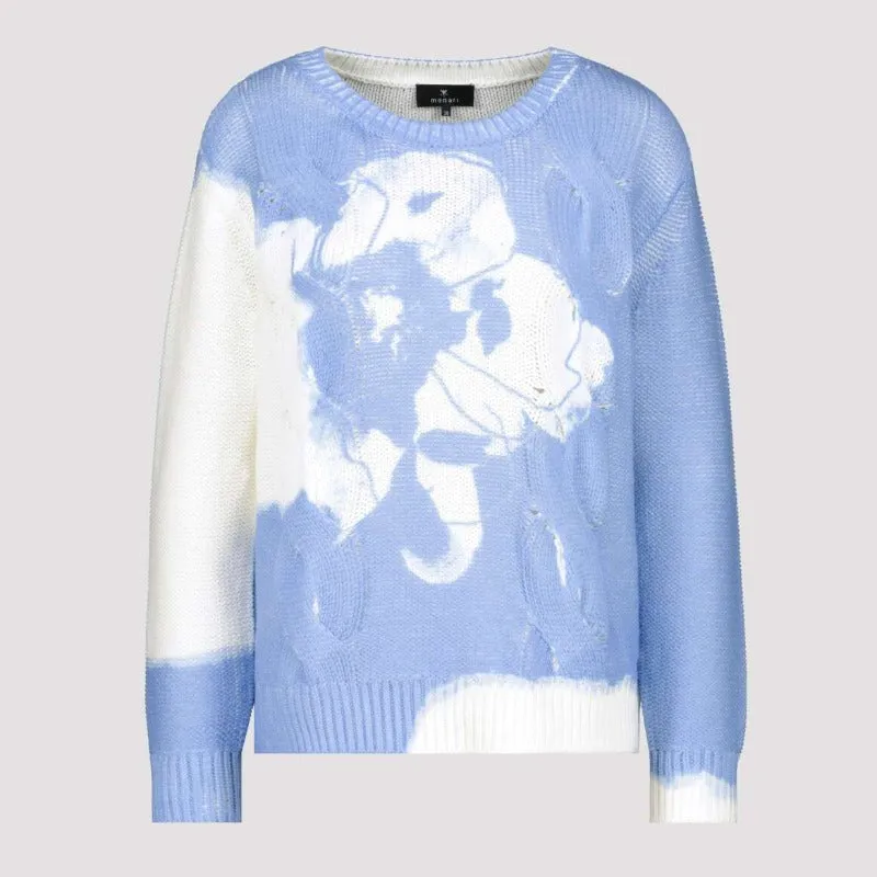 Monari Floral Sweater - Soleil Blue