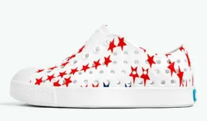 Native Jefferson Print Shoes - Shell White / Little Star