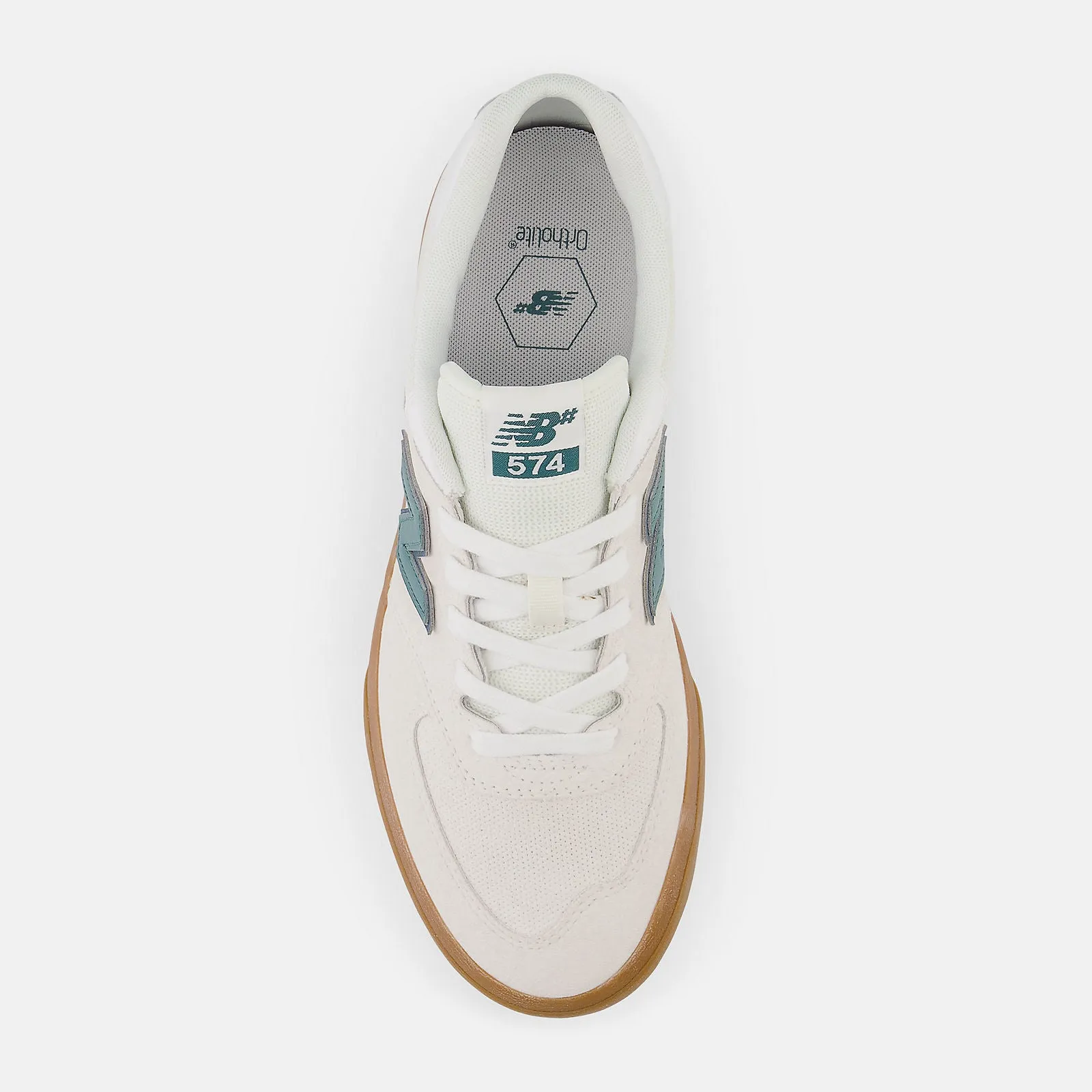 New Balance Shoes Numeric 574 Vulc - Sea Salt/Teal