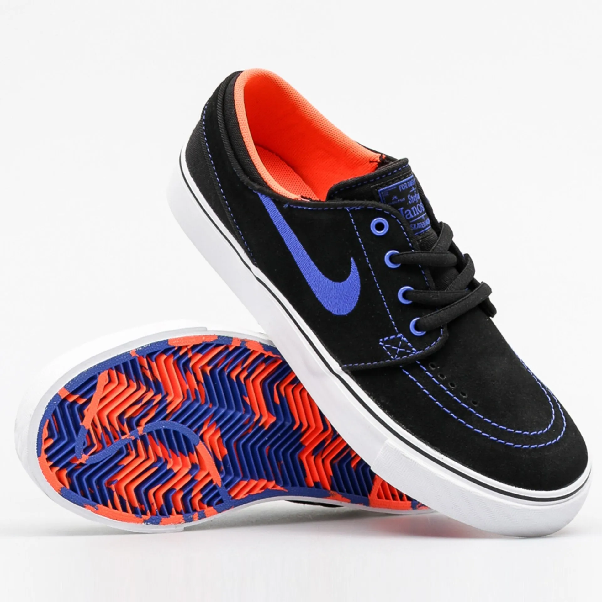 Nike Shoes Stefan Janoski (GS) - Black/RCR Blue-TTL Crimson-White