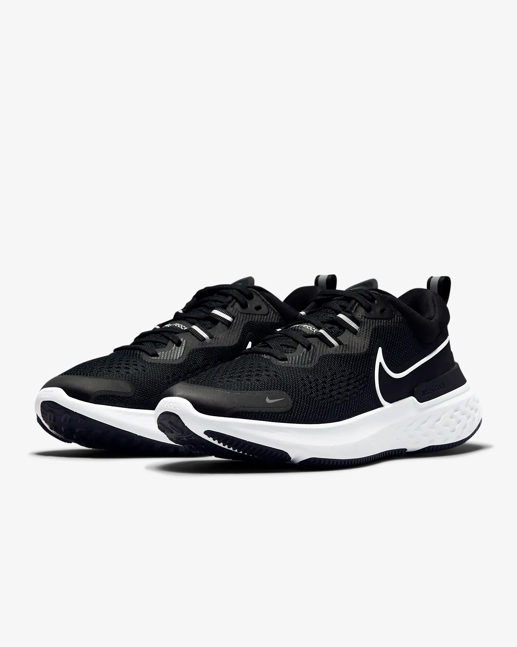 Nike Women's React Miler 2 Shoes - Black / Smoke Grey / White