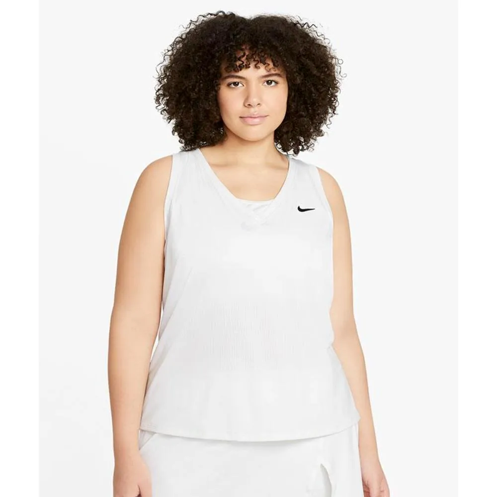 Nike Women's Victory Plus Size Tank - White