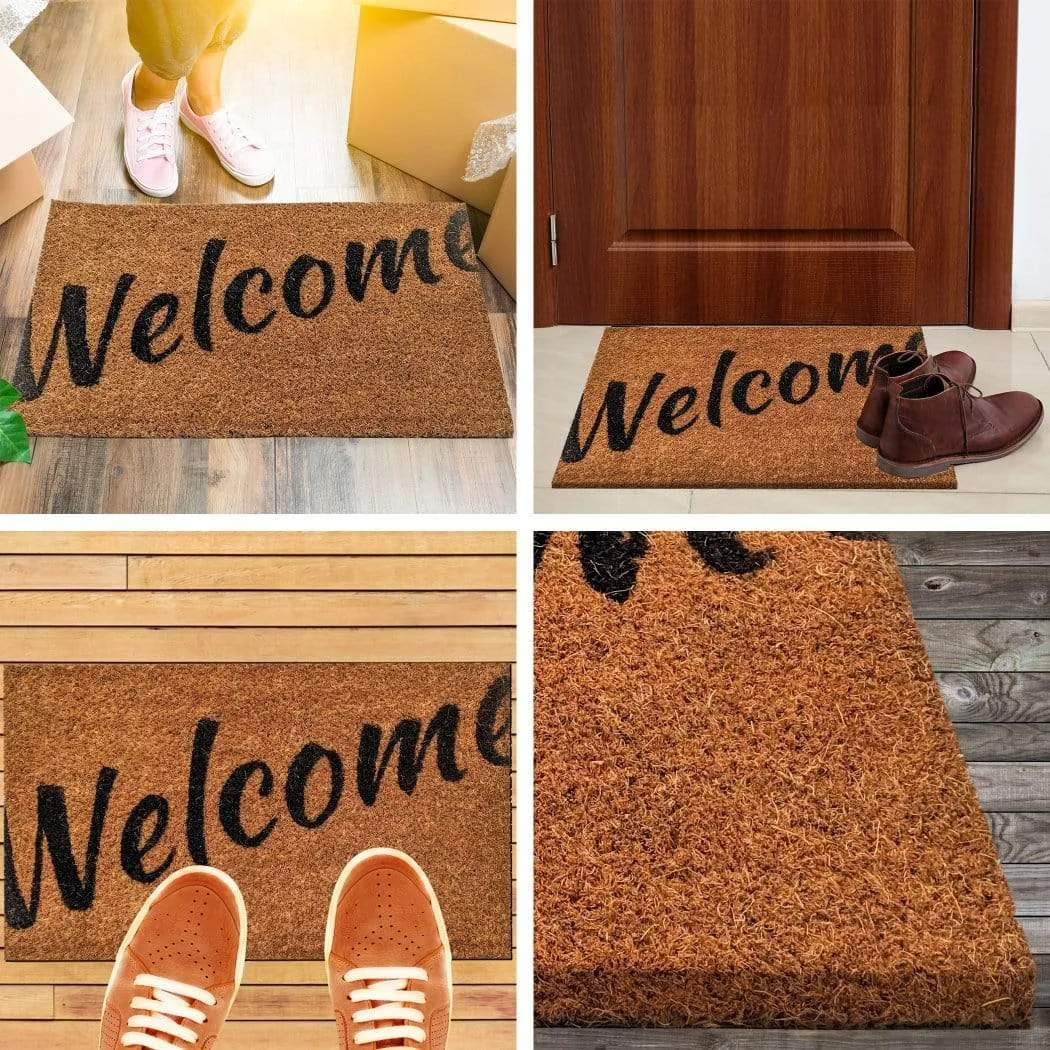 Ninamar Door Mat Welcome Natural Coir - 29.5 x 17.5 inch