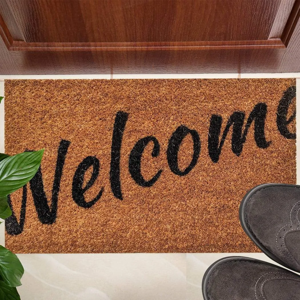 Ninamar Door Mat Welcome Natural Coir - 29.5 x 17.5 inch