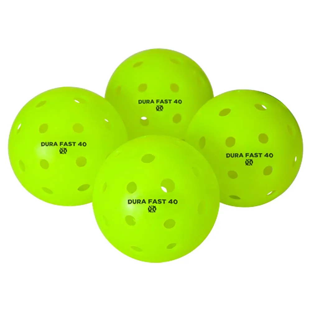 Onix Pickleball Dura Fast 40 Outdoor 4 Pack - Neon Green