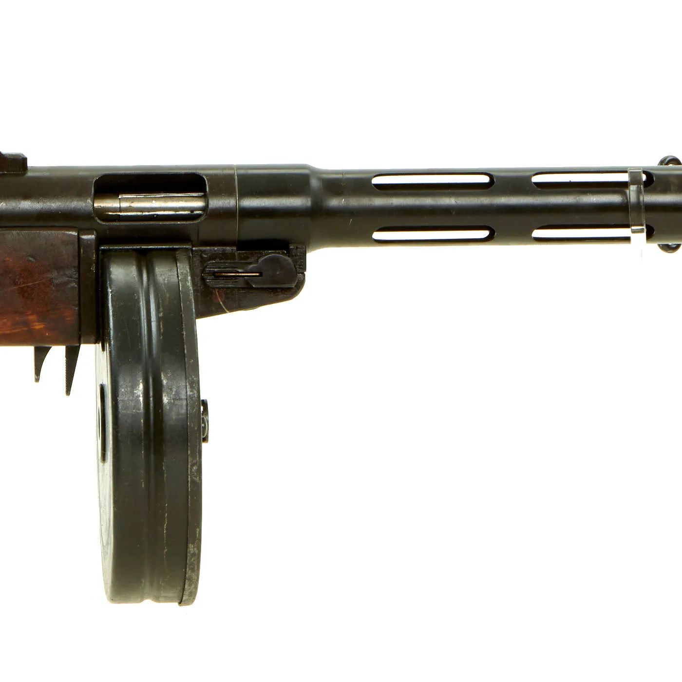 Original Finnish WWII Suomi KP/-31 M31 9mm Display SMG with Drum Magazine & Sling - Serial 75798