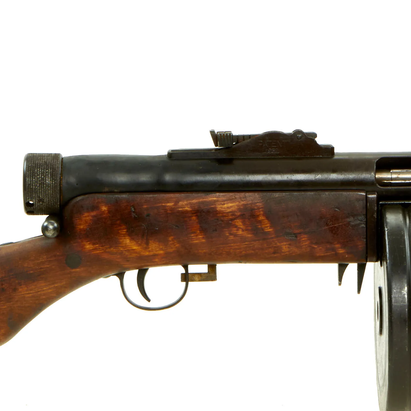 Original Finnish WWII Suomi KP/-31 M31 9mm Display SMG with Drum Magazine & Sling - Serial 75798