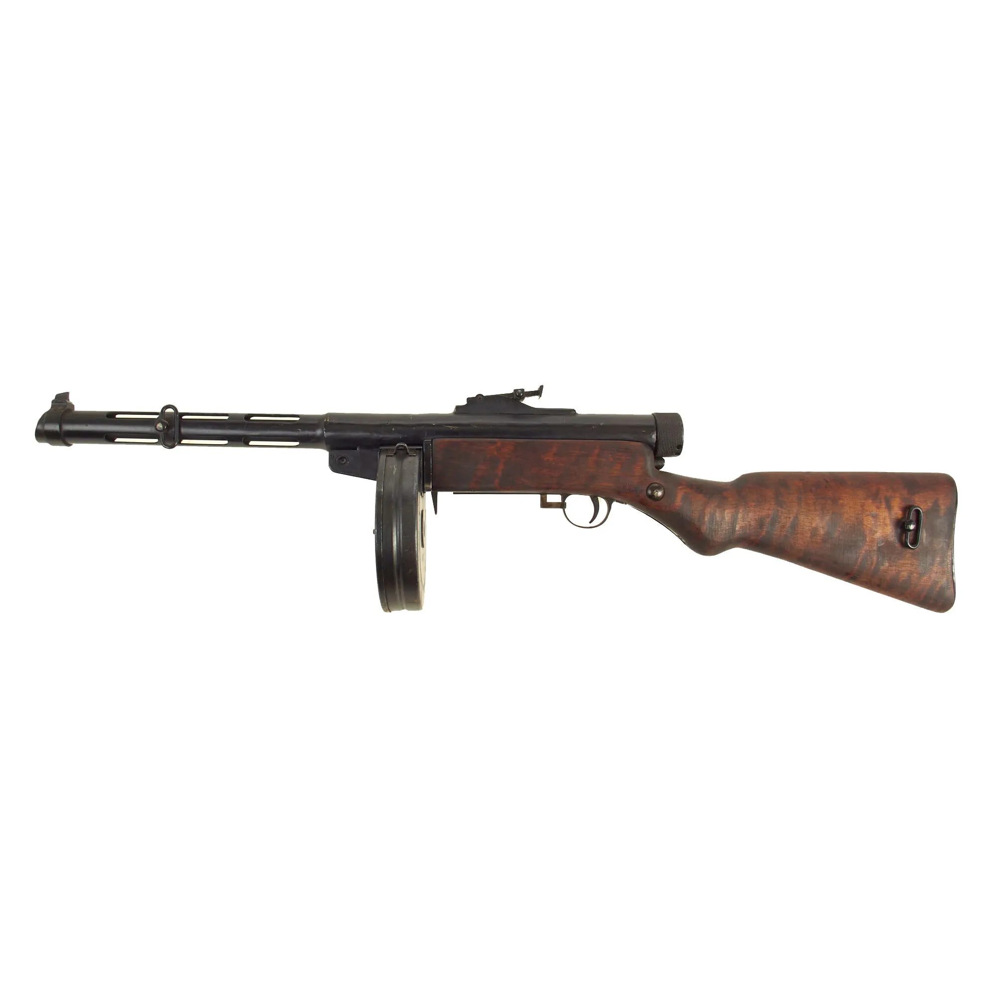 Original Finnish WWII Suomi KP/-31 M31 9mm Display SMG with Drum Magazine - Serial 41127