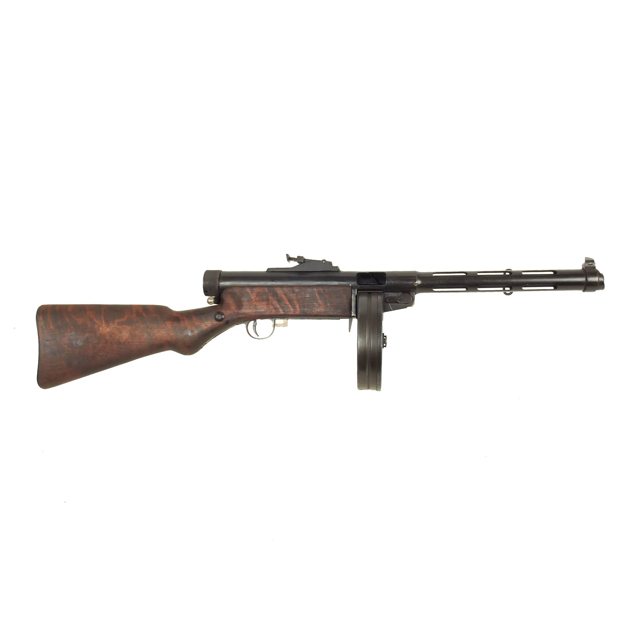 Original Finnish WWII Suomi KP/-31 M31 9mm Display SMG with Drum Magazine - Serial 41127