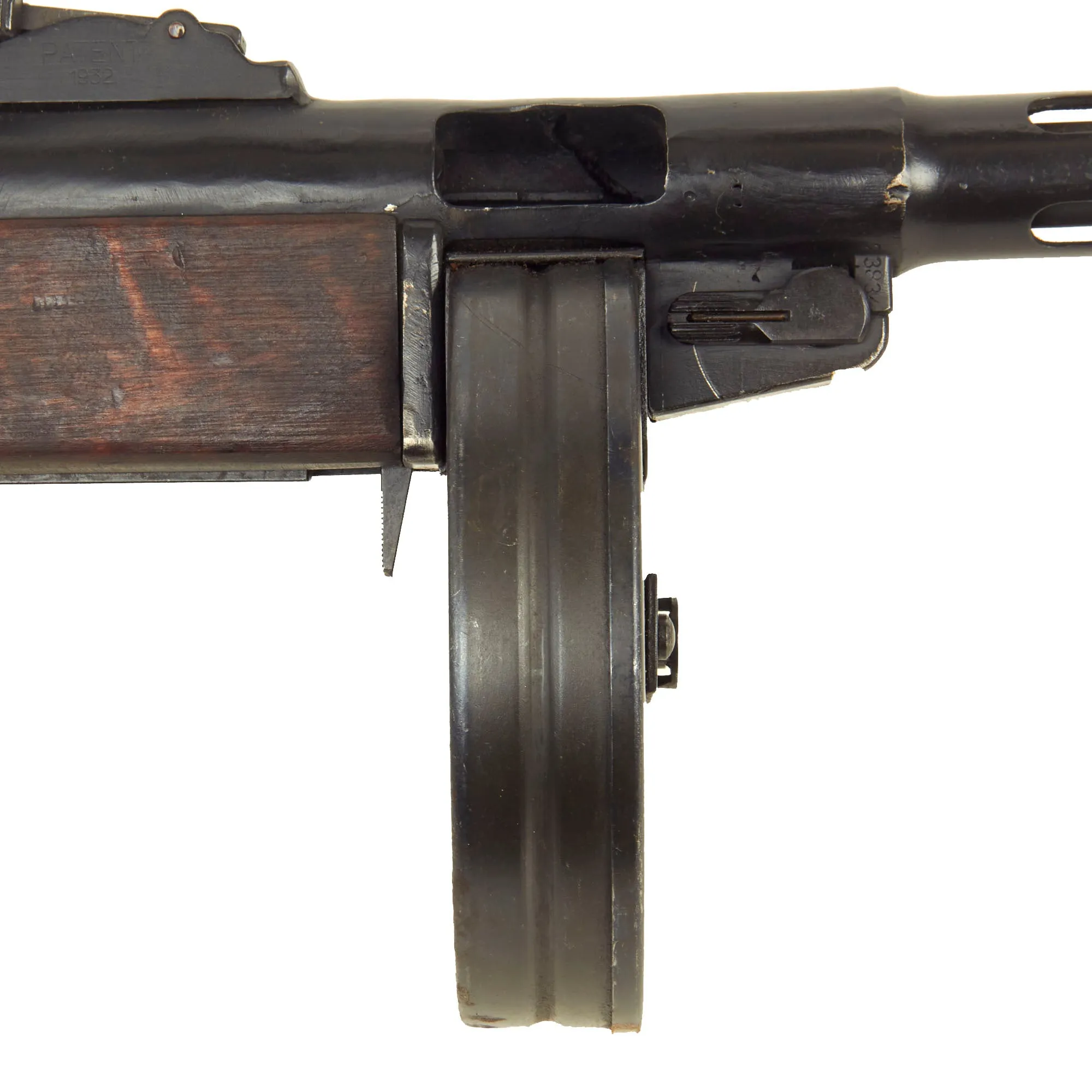 Original Finnish WWII Suomi KP/-31 M31 9mm Display SMG with Drum Magazine - Serial 41127