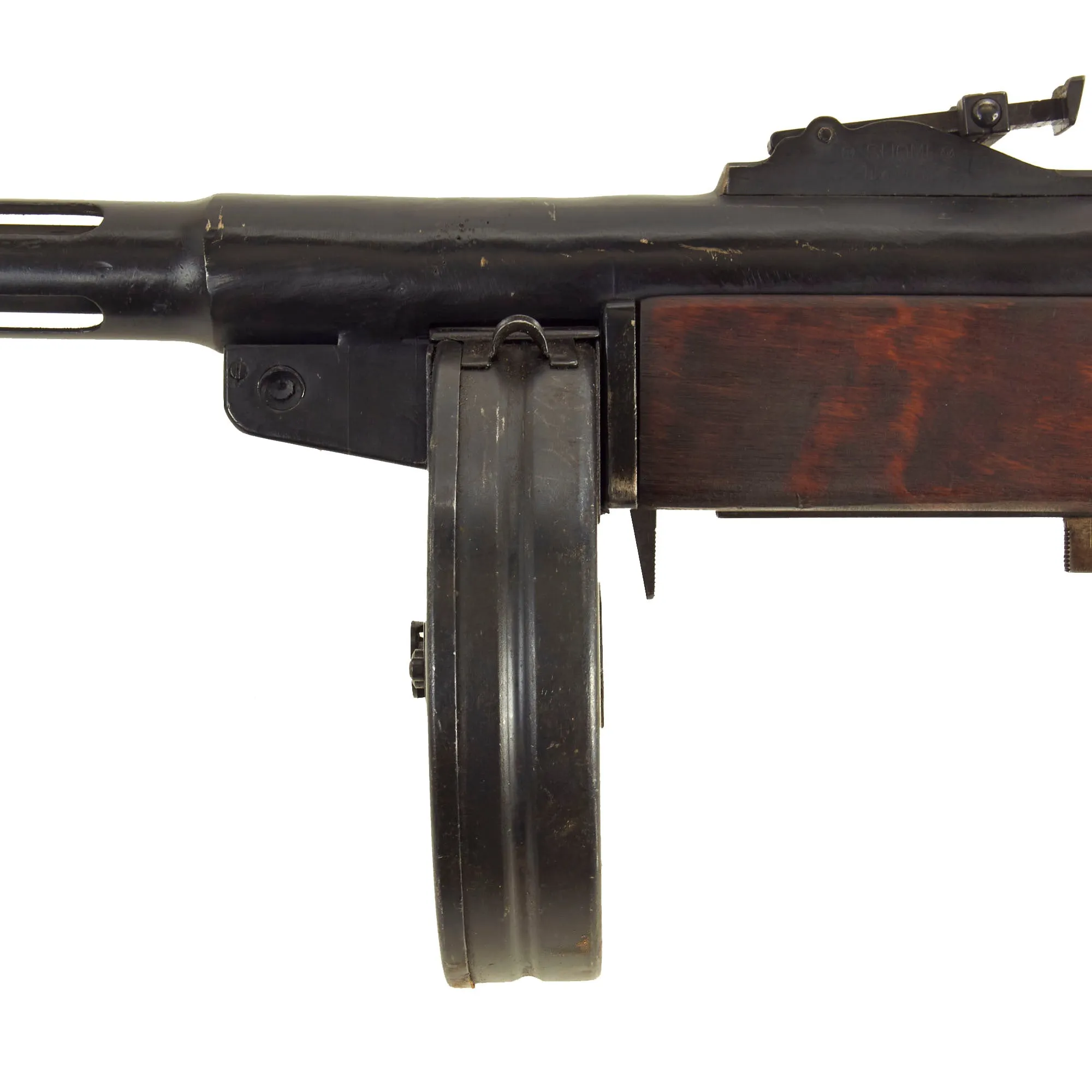 Original Finnish WWII Suomi KP/-31 M31 9mm Display SMG with Drum Magazine - Serial 41127