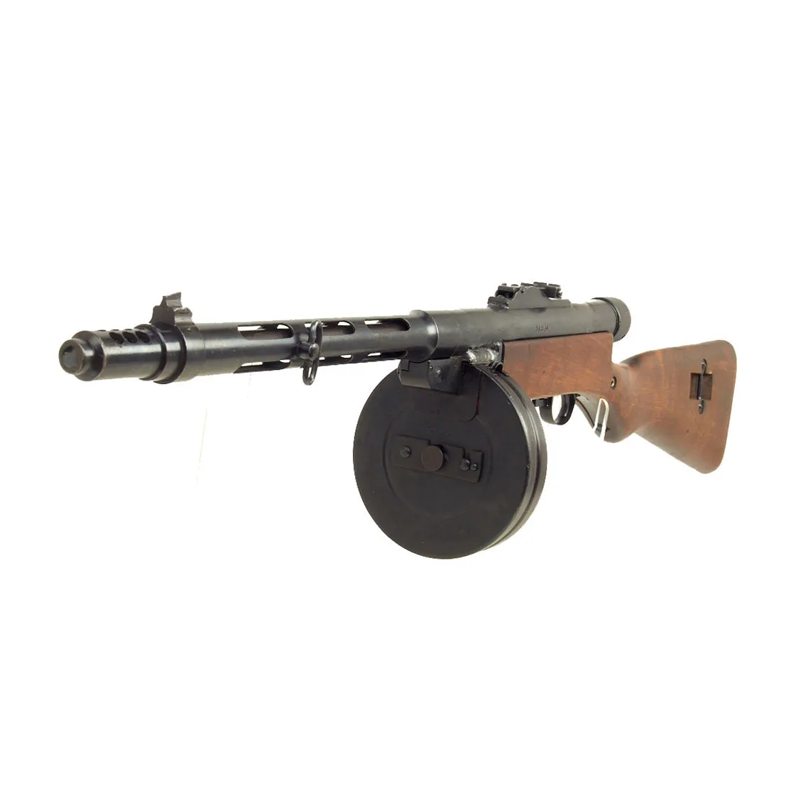 Original Finnish WWII Suomi KP/-31 M31 9mm Display SMG with Drum Magazine - Serial 51849